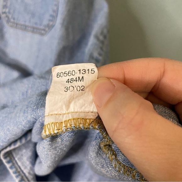 Levi's Men's Button Up Denim Loose Fit Shacket Jacket Size XXL - Picture 7 of 8